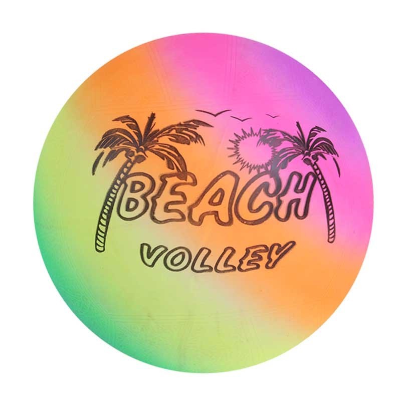 9 inches rainbow colorful pvc inflatable beach ball toy ball