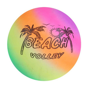 9 inches rainbow colorful pvc inflatable beach ball toy ball