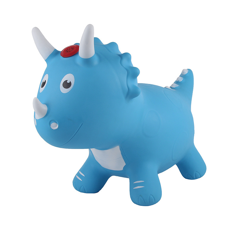 jumping animals Triceratops  pvc kids ride on inflatable jumping bounce animals unicorn  horse