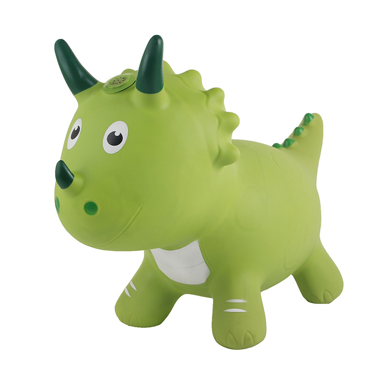 jumping animals Triceratops  pvc kids ride on inflatable jumping bounce animals unicorn  horse