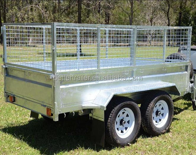 heavy duty hydraulic removable skip bin cage tipper trailer