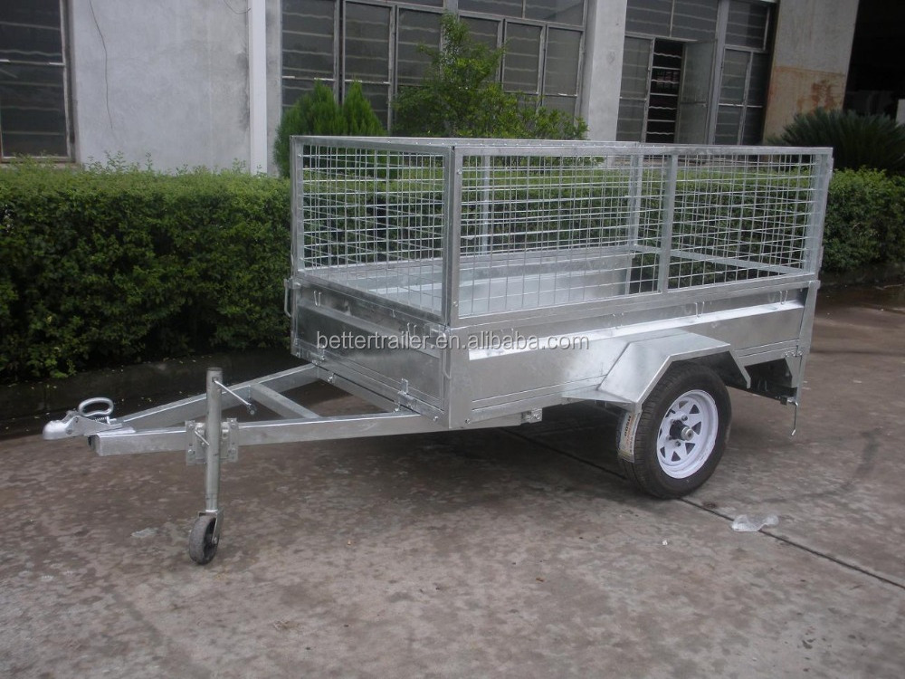 world manufacturer identifier WMI Better Trailer hot dipped galvanized single axle tilting cage trailer