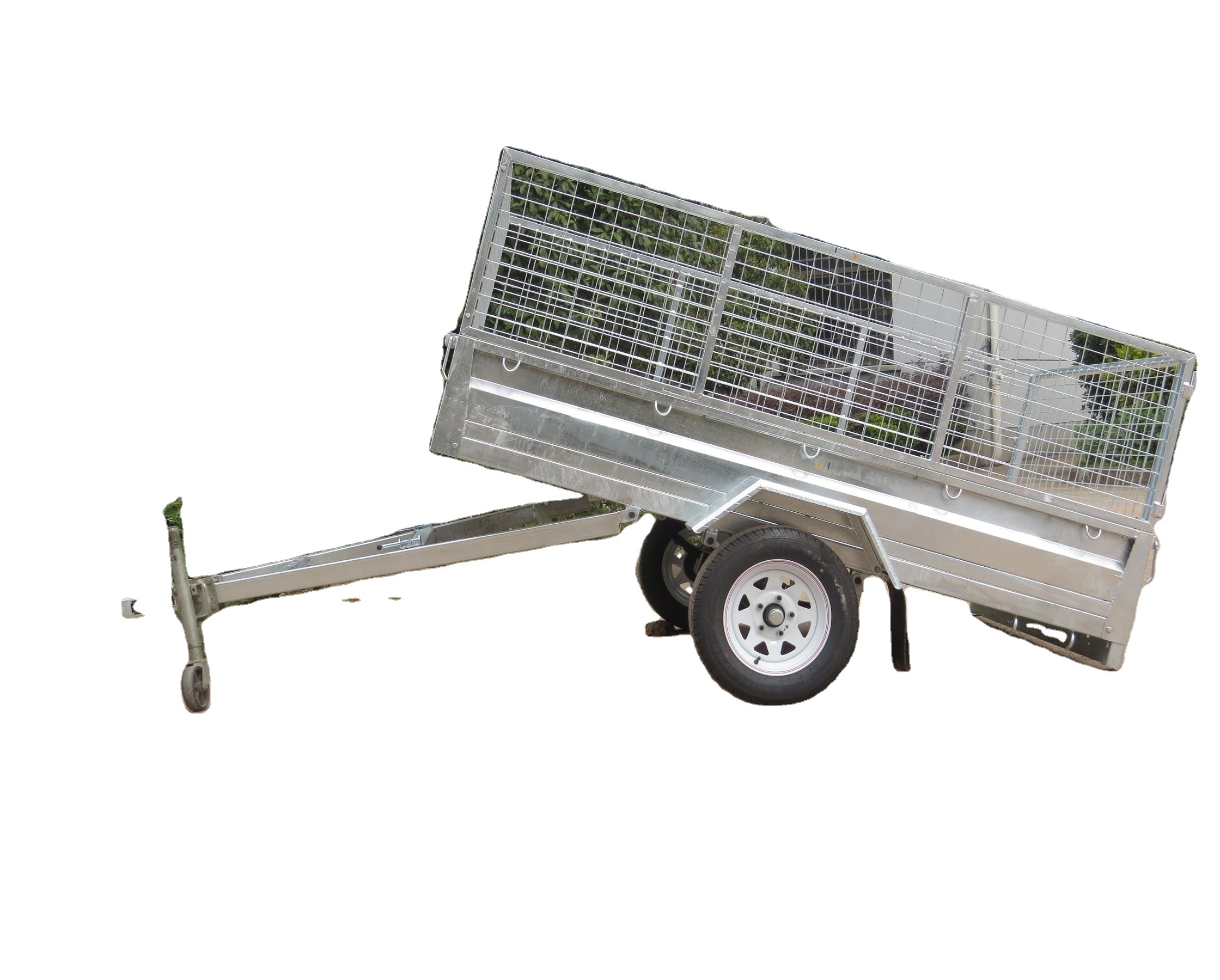 world manufacturer identifier WMI Better Trailer hot dipped galvanized single axle tilting cage trailer