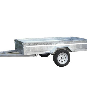 galvanized cargo utility 7x5 box single axle trailer