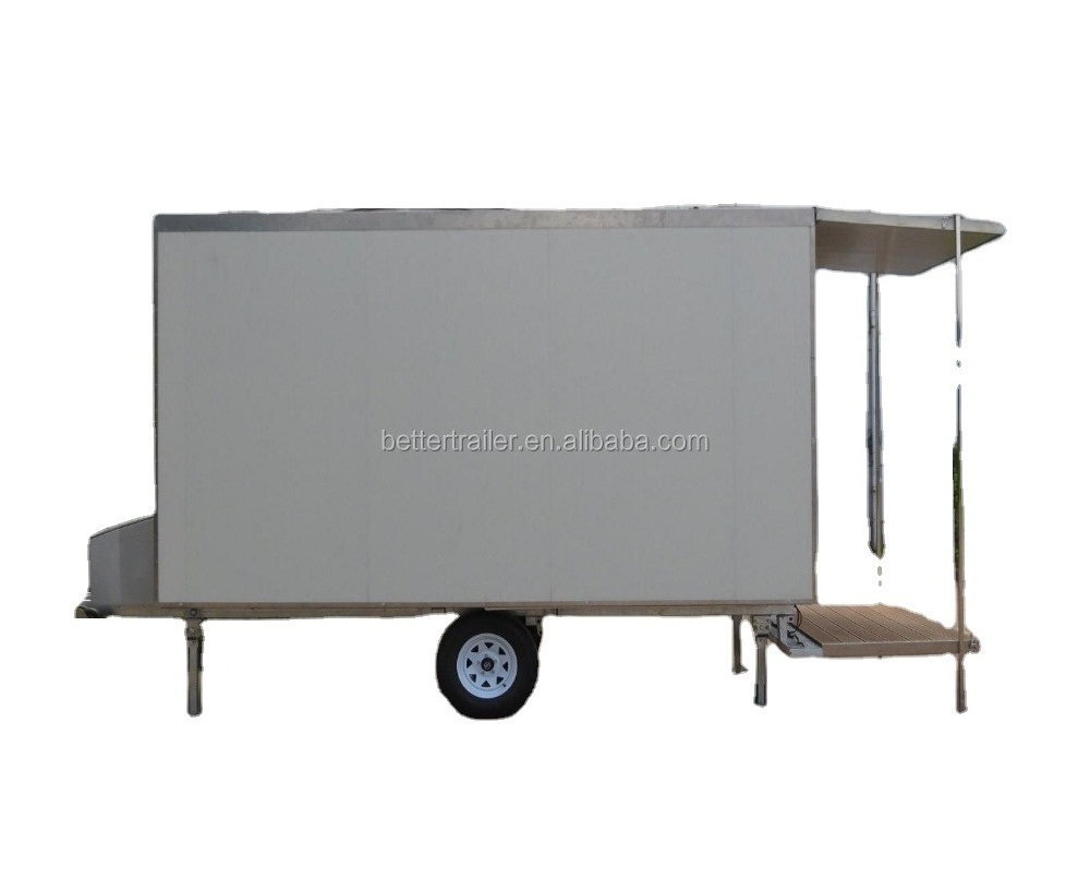 moving showroom mobile cabin on trailer wheels