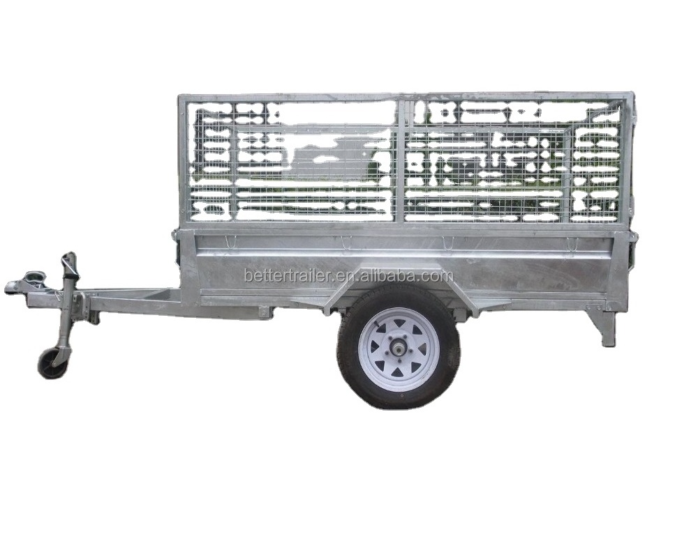 world manufacturer identifier WMI Better Trailer hot dipped galvanized single axle tilting cage trailer