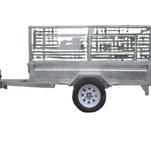 world manufacturer identifier WMI Better Trailer hot dipped galvanized single axle tilting cage trailer