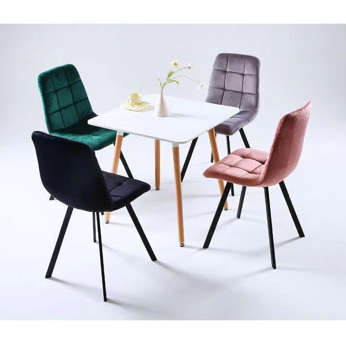 dinning chair restaurant modern luxury nordic green blue grey upholstered velvet fabric dining chairs for dining room table