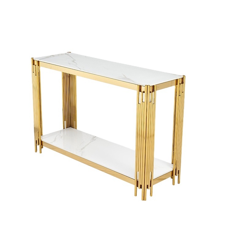 modern nordic sofa center tea tables gold stainless steel white sintered stone coffee table for living room