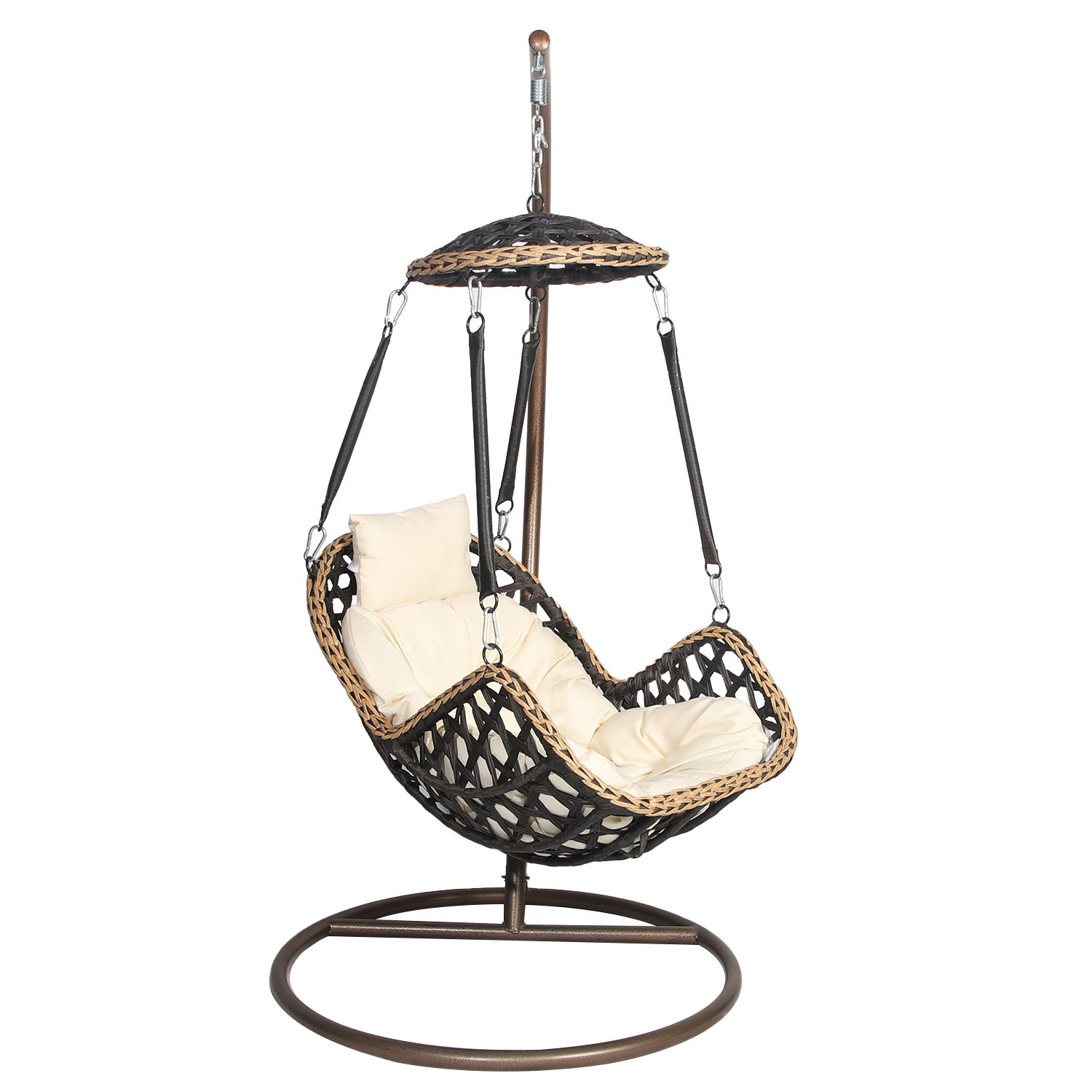 outdoor furniture rocking portable adult outdoor wicker egg porch swing chair for balcony