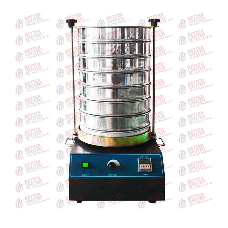 200mm standard soil sieve shaker test equipment for sale