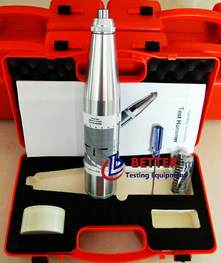 Resiliometer Concrete Rebound Hammer Tester Concrete Strength Tester