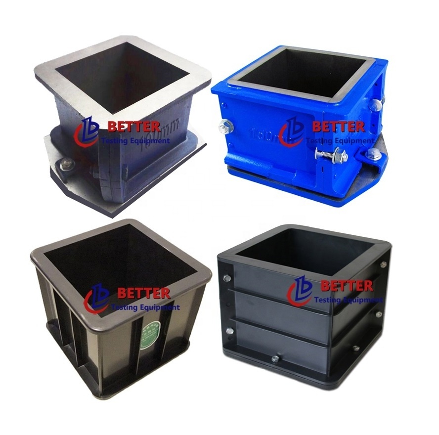 Cement 150mm cast iron abs plastic concrete test cube block mould