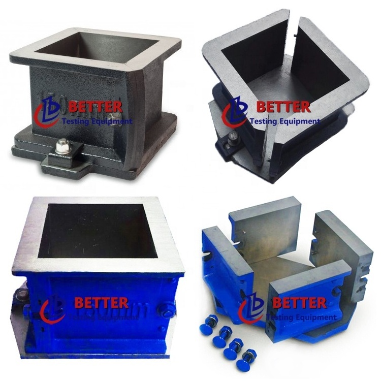 Cement 150mm cast iron abs plastic concrete test cube block mould