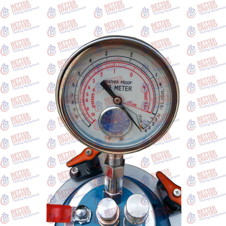 Air Content Meter Concrete Pressure Air Meter Air Entrainment Meter