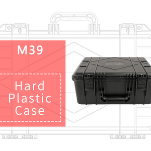 Portable M39 Tool Cases Black and Gold Hard Plastic Safety Box with Z Fold Waterproof and Shockproof OEM for Tool Storage