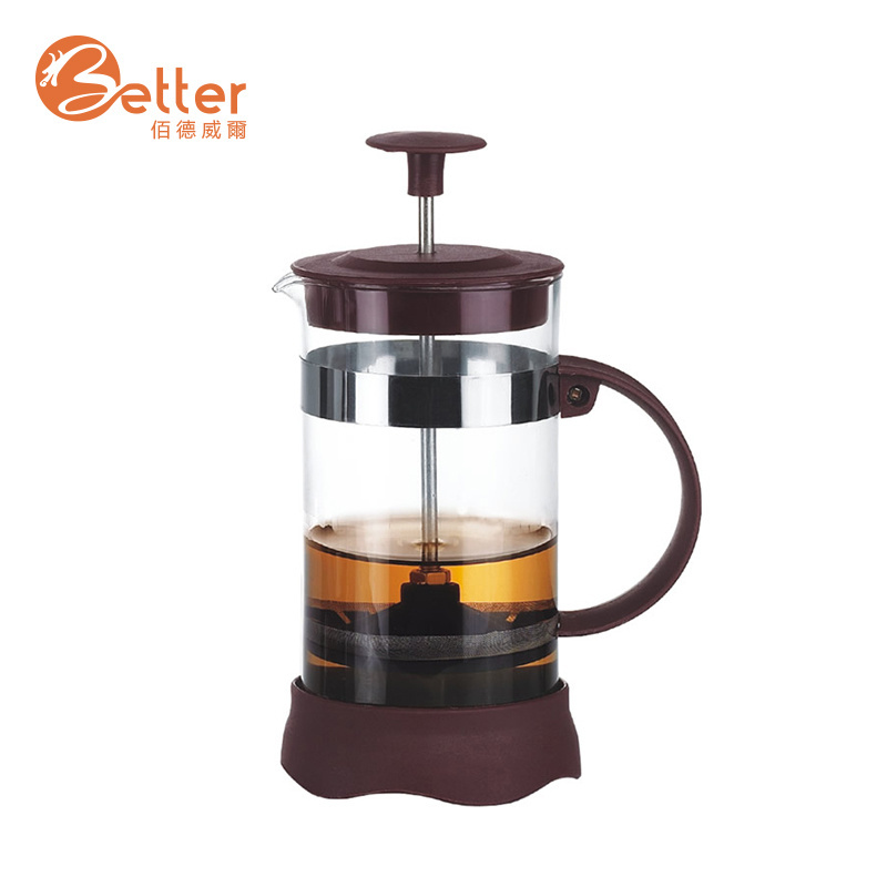 New Style Best Price Borosilicate Glass Large Stainless Steel French Press Coffee Maker