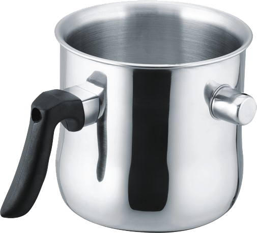 High Quality 1.5L Stainless Steel Double Wall Whistling Milk Pot