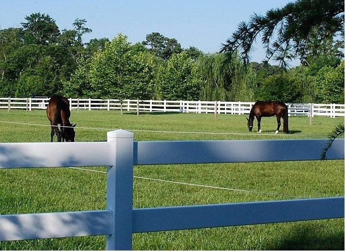 Outdoor UV Resistance White PVC WPC Horse  Fence