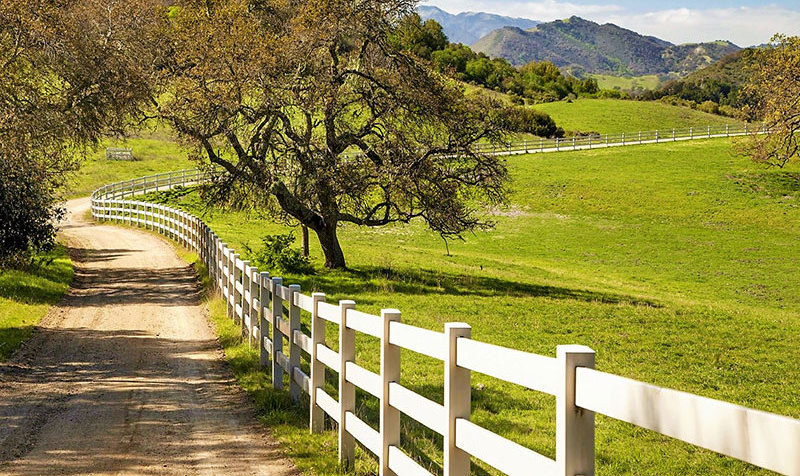 Outdoor UV Resistance White PVC WPC Horse  Fence