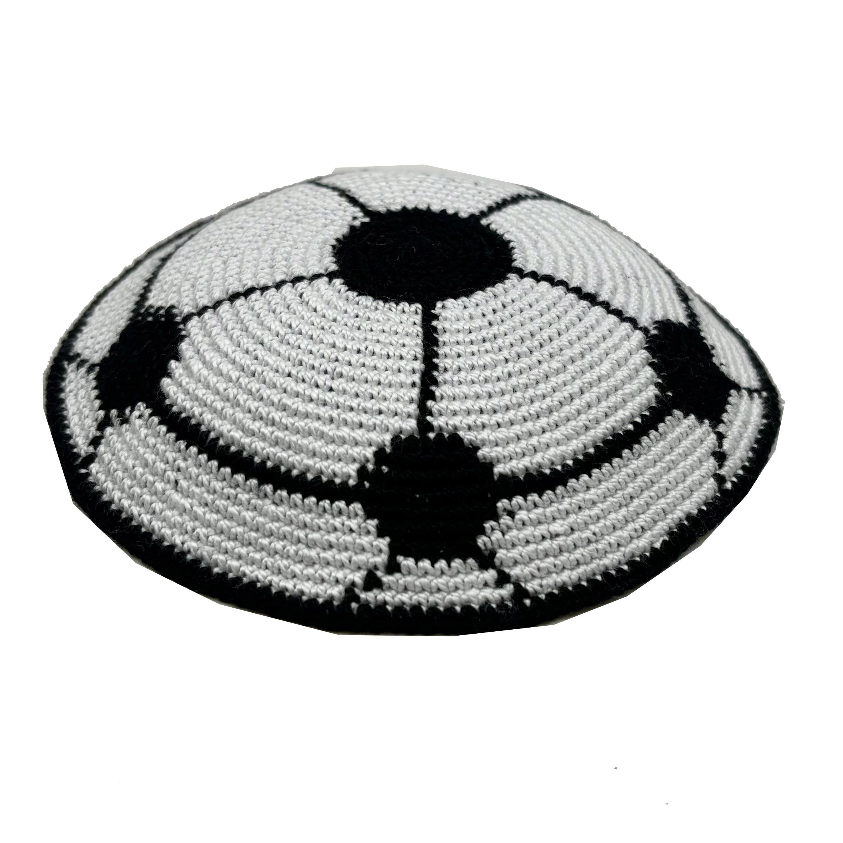 DMC Men Boys Kids Stylish football Design for  Outdoor Business Scenes handmade crochet Kippah Hat kippah and yarmulke