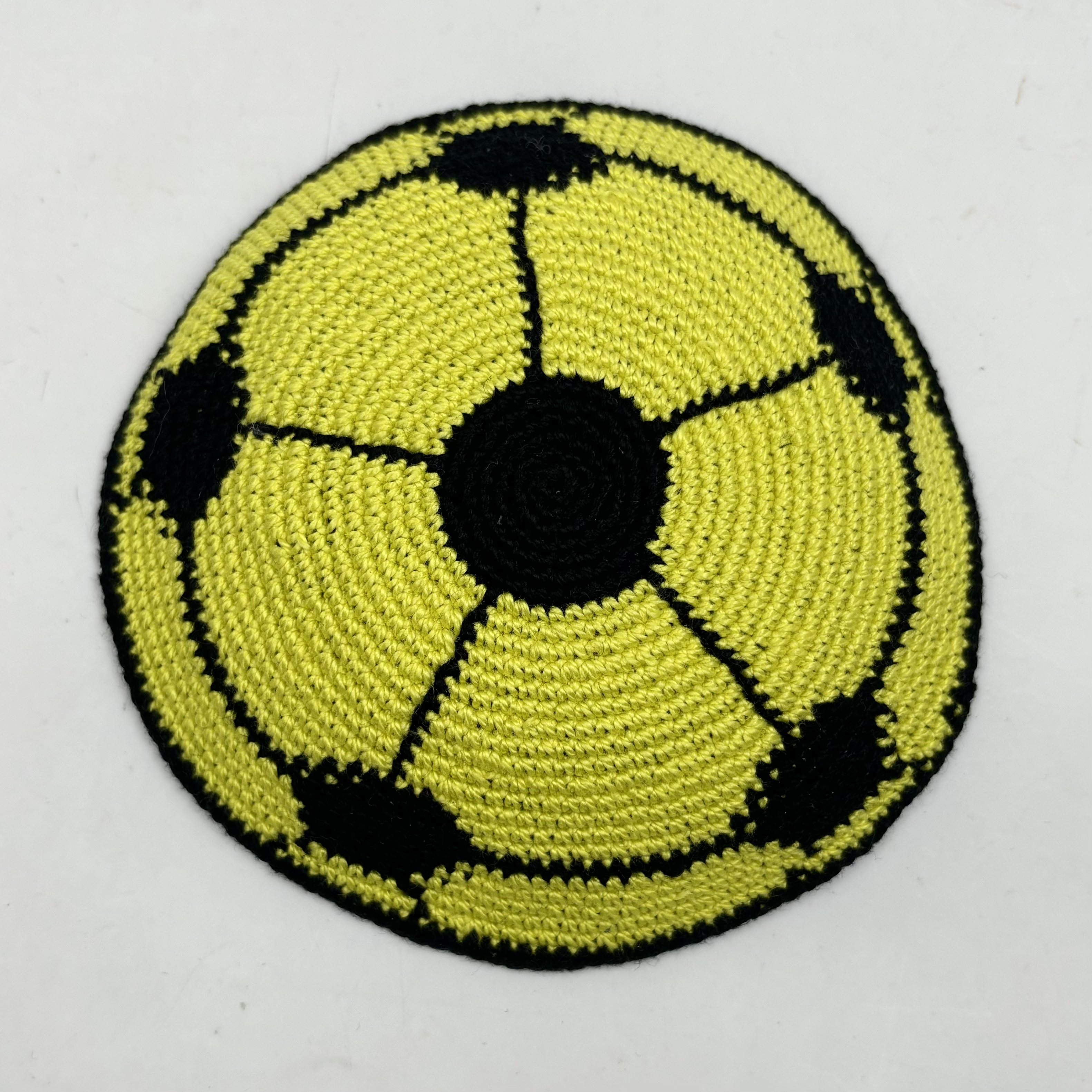 DMC Men Boys Kids Stylish football Design for  Outdoor Business Scenes handmade crochet Kippah Hat kippah and yarmulke