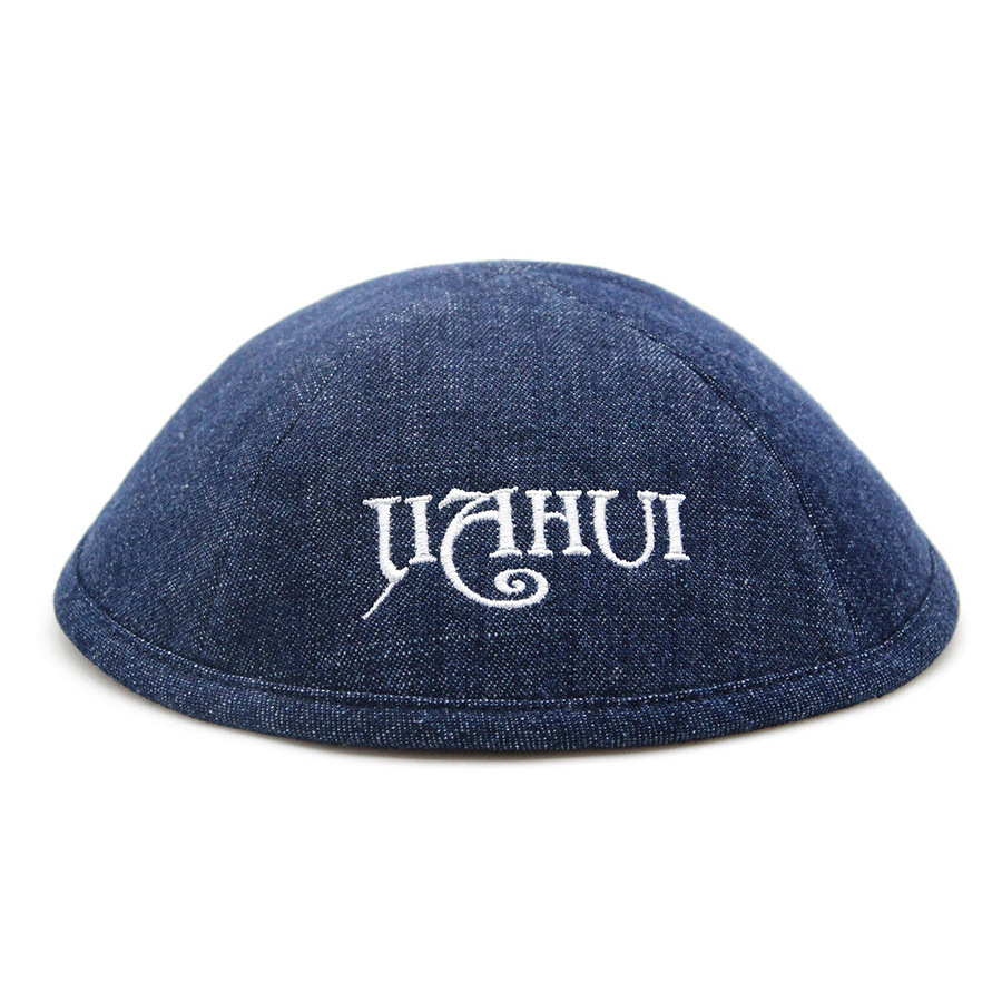 Knit kippah full moslem suede wedding jeans jewish kippah hat