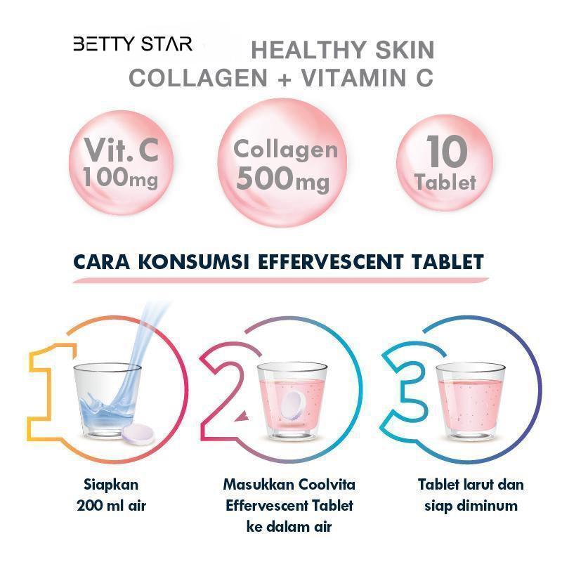 Increase skin elasticity firming skin collagen vitamin C effervescent tablets