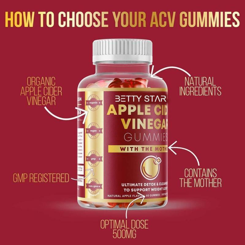 OEM Apple cider vinegar gummies promote digestion apple cider vinegar tablets