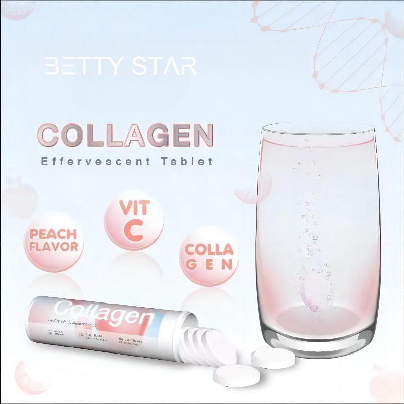 Increase skin elasticity firming skin collagen vitamin C effervescent tablets