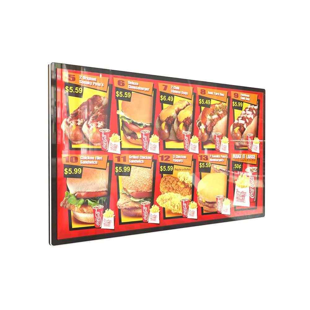 2021 March Expo Hot Sale QSR Restaurant LCD Screen Display Digital Menu Board