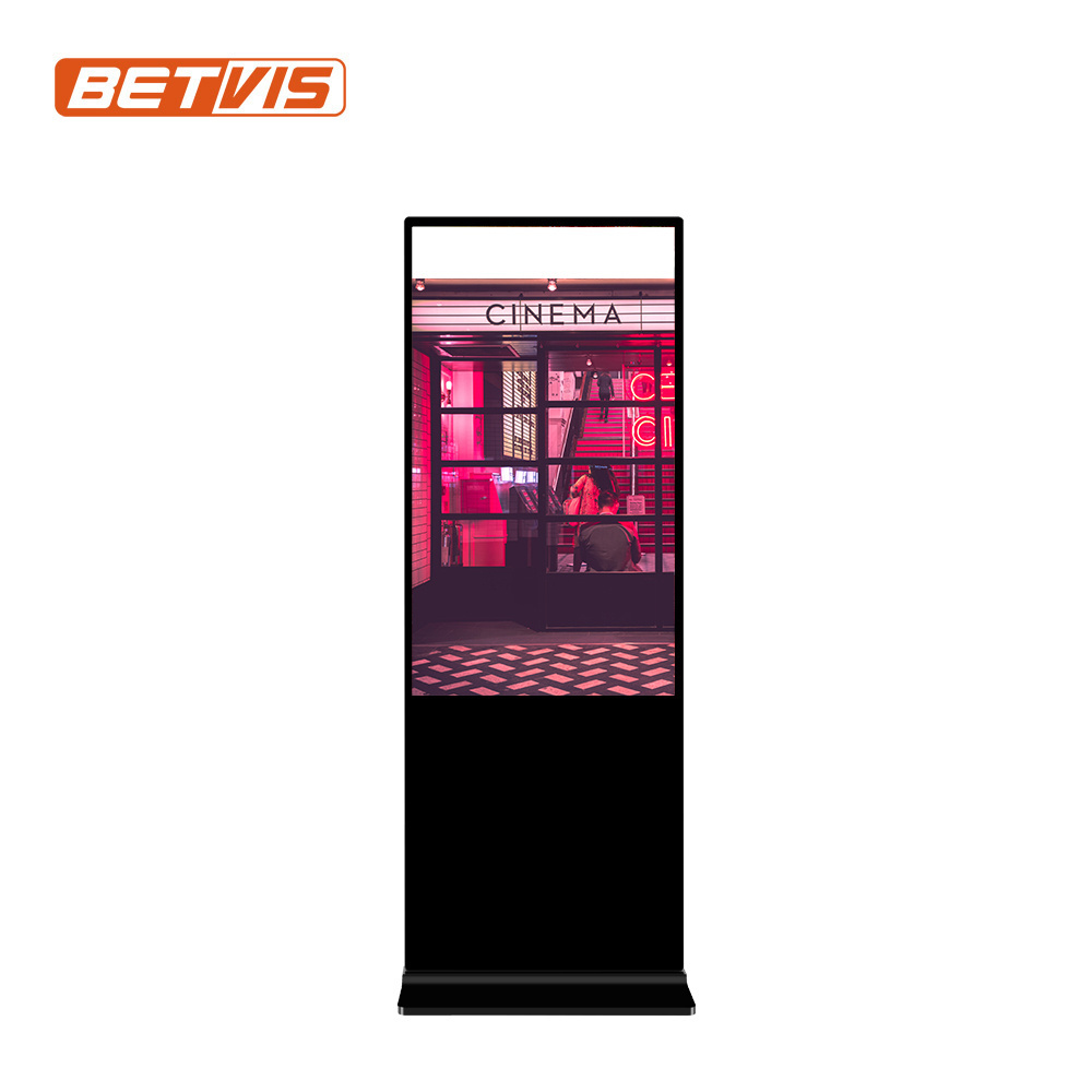 43 Inch Floor standing lcd totem information kiosk touch screen