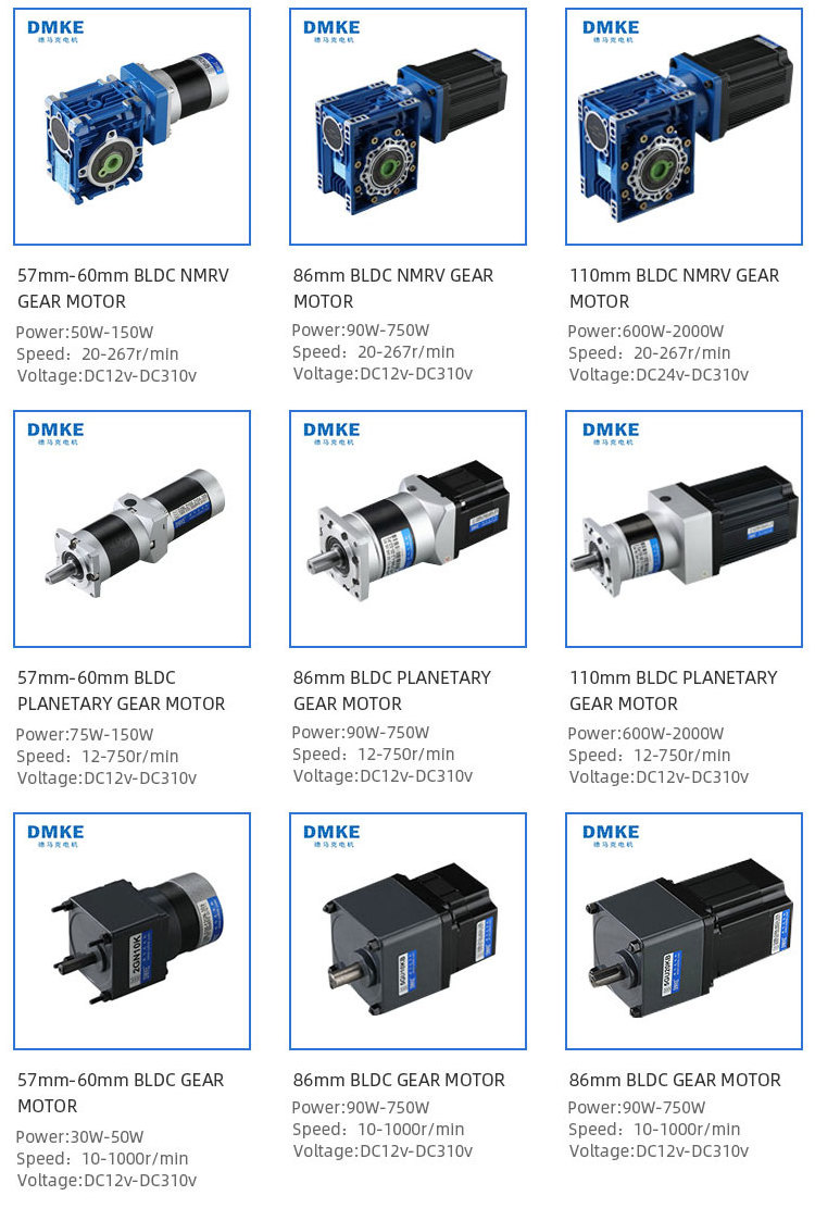 1 Horse Power 12 Volt Bldc Electric Dc Gear Motor Variable Speed Moter 12V Planetary Gearmotor