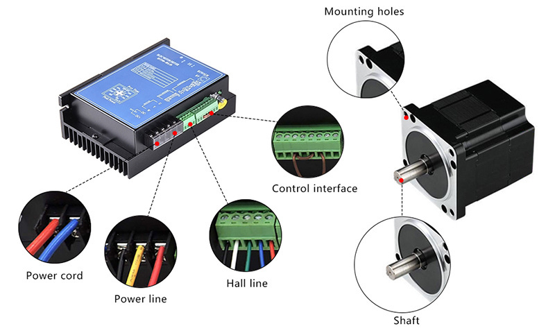 86MM Inrunner Bldc Motor With Hall Sensors 300Watts 12V 3000RPM 31.25A 0.96NM IP54 Robot DC Brushless Electric Motor