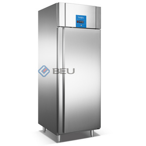 Single door stainless steel kitchen hotel meat ice cream fridge commercial upright freezer