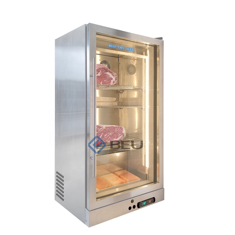 Panic Buying One Glass Door Showcase Hanging Meat Dry Aging Refrigerator