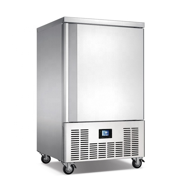 Factor Price 10 Trays Stainless Steel Blast Chiller Freezer Commercial Shock Freezer for Restaurant