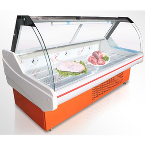 Factory Direct Sale Fan Cooling 3m Butchery Equipment Meat Display Cases Butchery Display Freezer