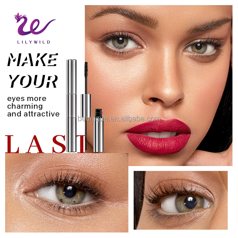 Custom Logo Eyelash Make Up Two Sides Mascara Volume Lash Extension Waterproof Vegan  double-sided mascara  Mascara