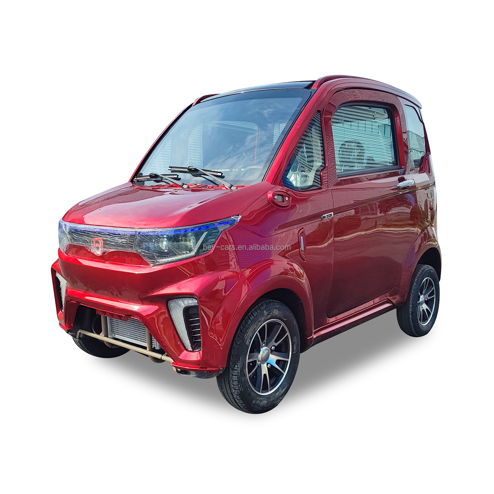 Yunlong electric car adult 2 front seater 4 wheeler mini EEC electric vehicle 45Km/h on COC