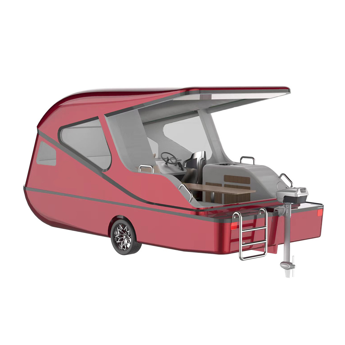 camping boat mini electric yacht amphibious electric boat