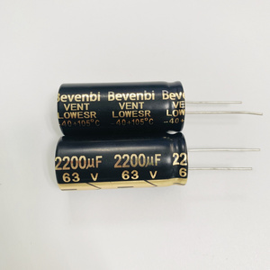 Bevenbi high performance electrolytic capacitor radial polar electrolytic capacitor 2200uf63V