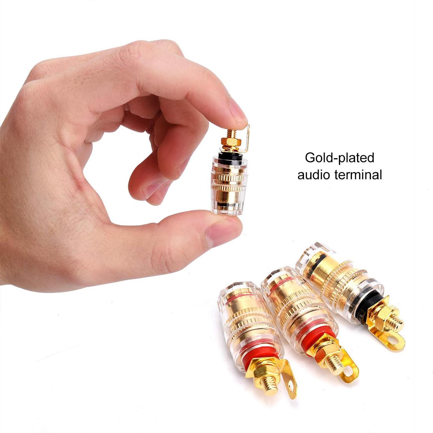 Bevenbi Professional Manufacturer of Audio Components Banana Speaker Binding Post Terminal Gold Plated Audio Terminal