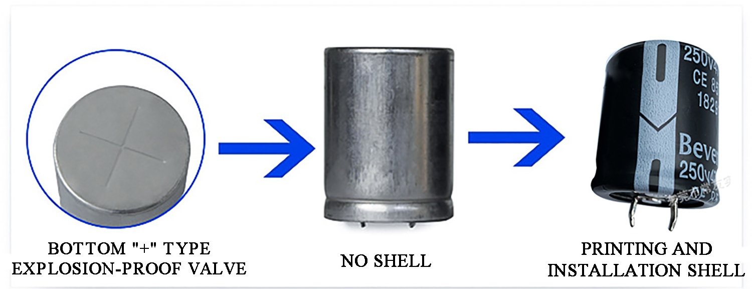 Bevenbi 1000 uf 400v 450v low leakage current long life snap in aluminum electrolytic capacitors