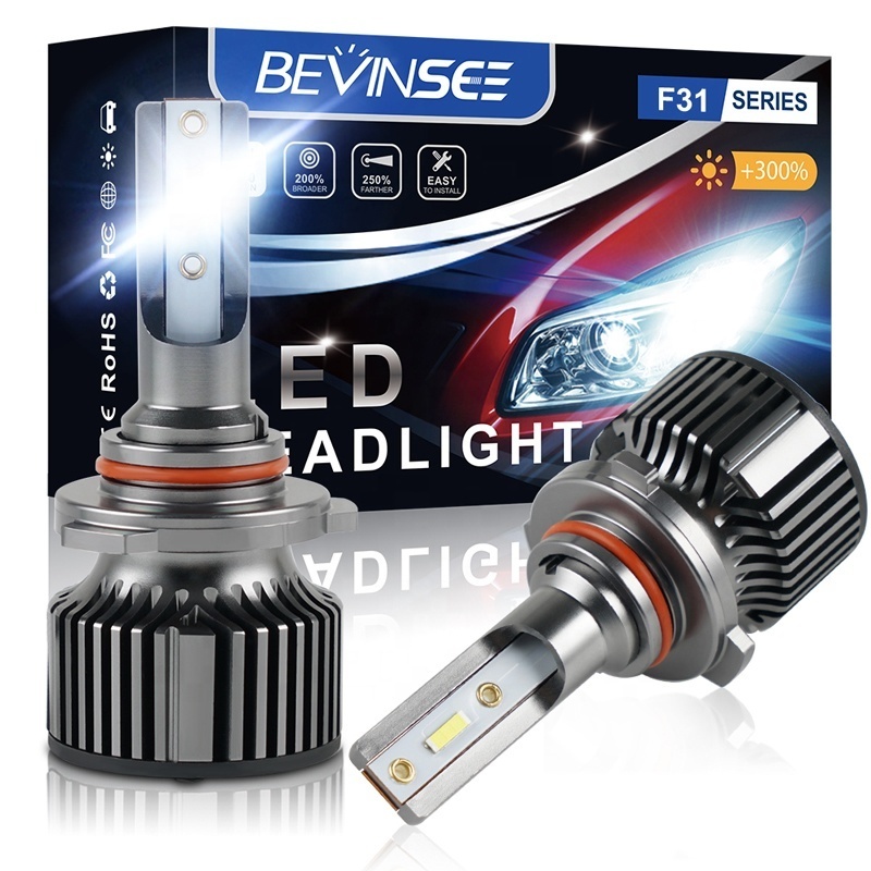 Bevinsee 9005 HB3 6000LM Replace Lamp LED Headlight Bulbs For Chevy Colorado 2004-2019