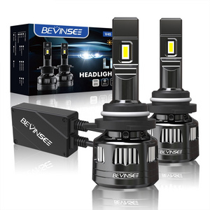 Bevinsee 2x V45 Faros Led H7 H4 H11 120W Super Bright H8 9005 9006/HB4 Auto Lighting System Car LED Headlights Bulbs