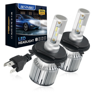 Bevinsee H4 HB2 9003 White 6000K Hi/Low Beam Bulbs 6000LM 60W Kit LED Headlight Globes