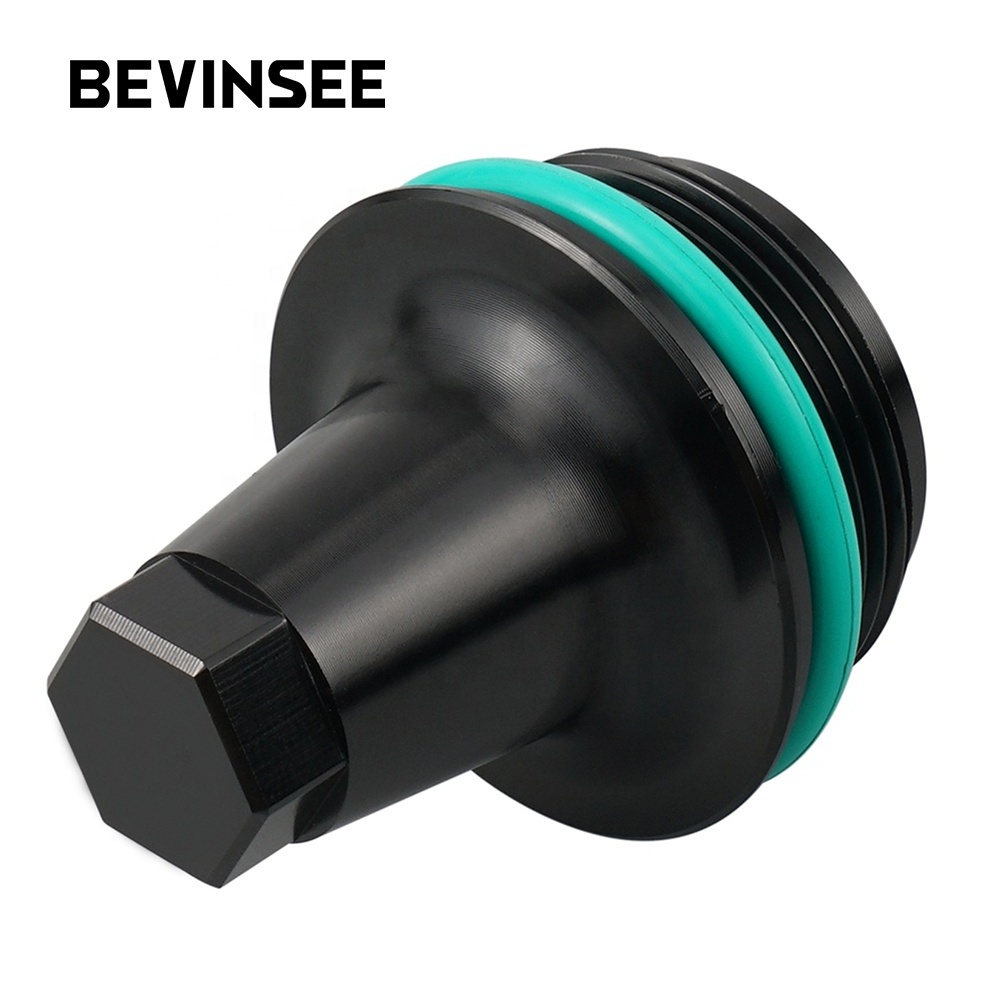 Bevinsee 1x Aluminum Auto E82 E88 E90 E60 E89 E92 Z4 X6 135i PCV Valve Cover Cap For BMW N54 Engines Twin Turbo PCV Valve Cap