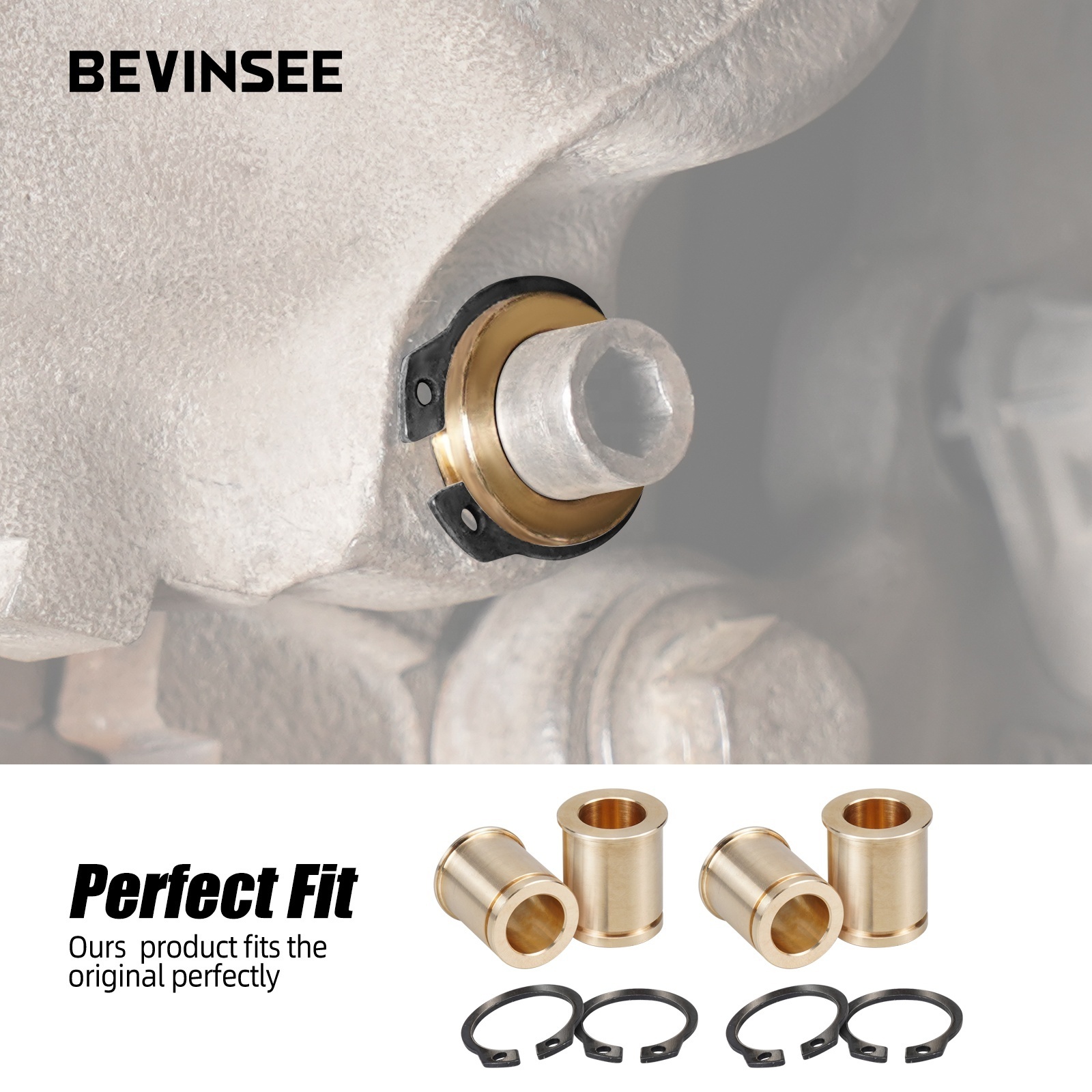 Bevinsee 2 pairs For BMW E46 E36 E30 E90 E85 E88 Z4 Brake Caliper Guide Bushing Kit Auto Part 325i Brake Caliper Guide Bushing