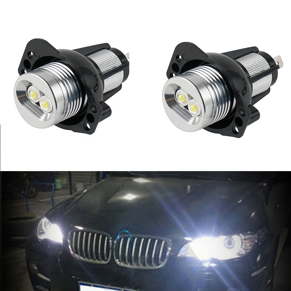 Bevinsee 2PCS 900LM Yellow Blue White Red LED Angel Eyes Halo Marker Light For BMW E90 E91 325i 328i 2005-2008